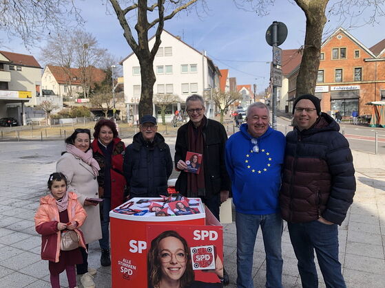 Unser Wahlkampfstandteam vom 22.02.2025